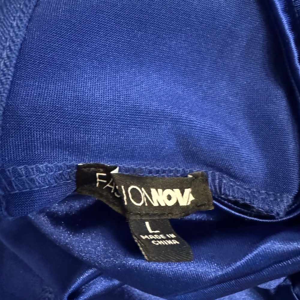 Fashion Nova Royal Blue Long Sleeve Dress - Picture 6 of 6